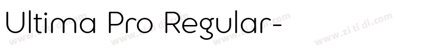 Ultima Pro Regular字体转换